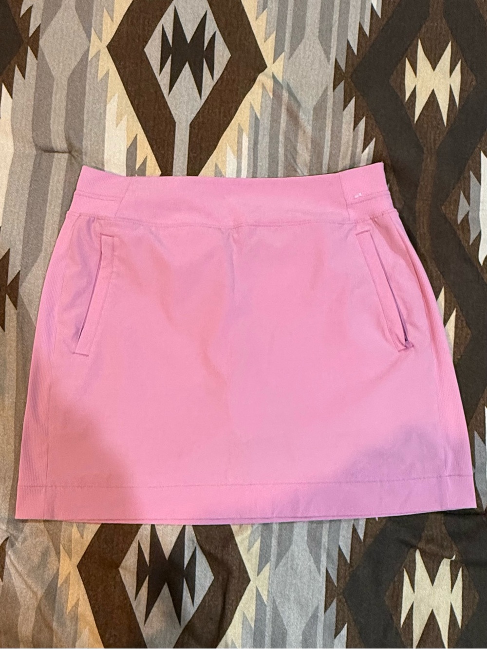Women's Pink Casual Pull-On Mini Skirt